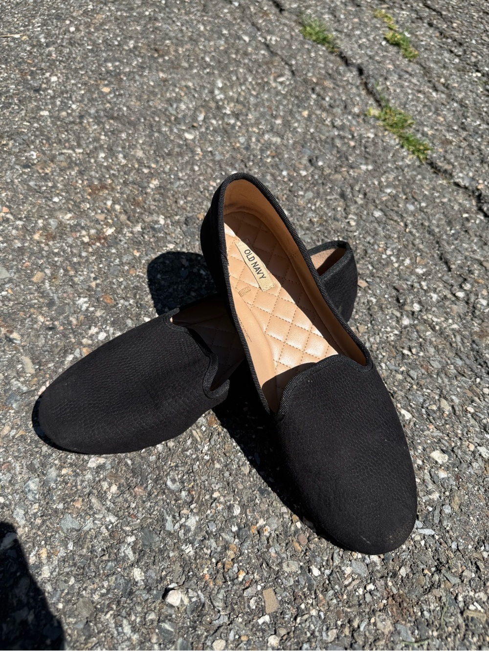 Old Navy Black Slip-On Flats